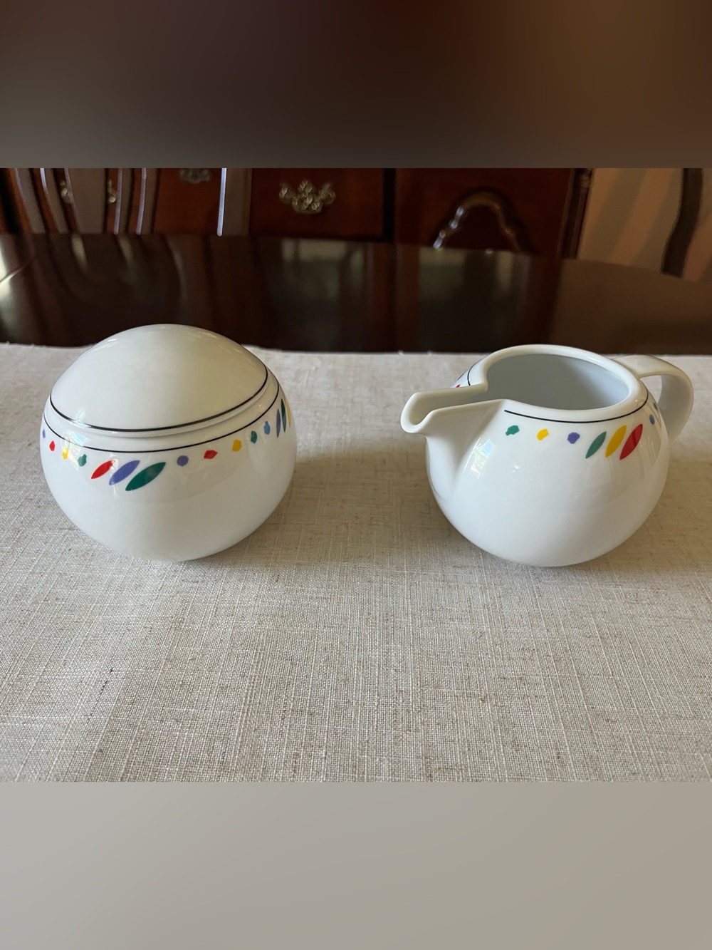 Studio Nova Color Palette Y0101 Covered Sugar Bowl And Creamer Set
